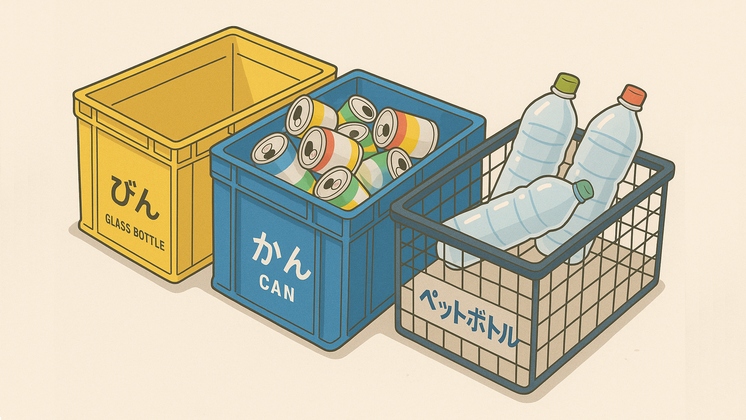 ビン・カン・ペットボトル回収
